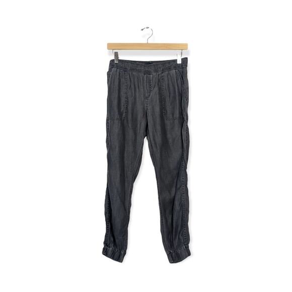 Prana Grey Wash Tencel Denim Pull On Jogger Pants Size S - Picture 2 of 9